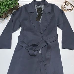 Massimo Dutti blue trench coat size small